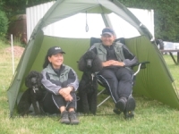 Gaby mit Evi + Stefan mit Hanka